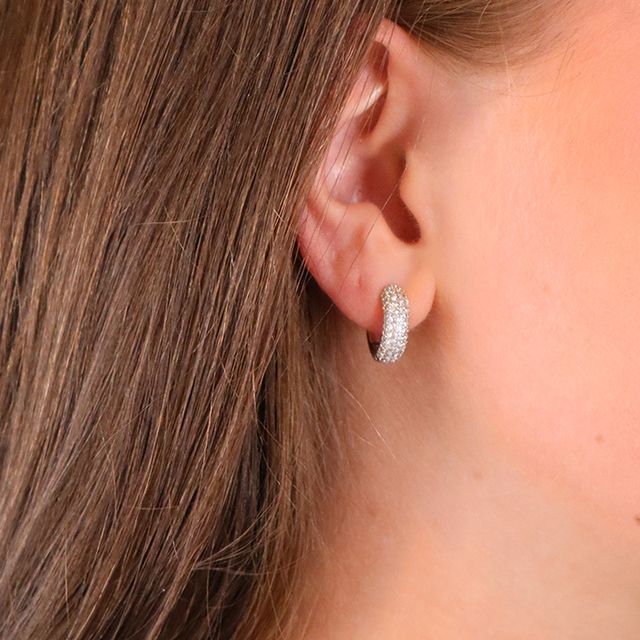 Bold Bling Huggie Hoops